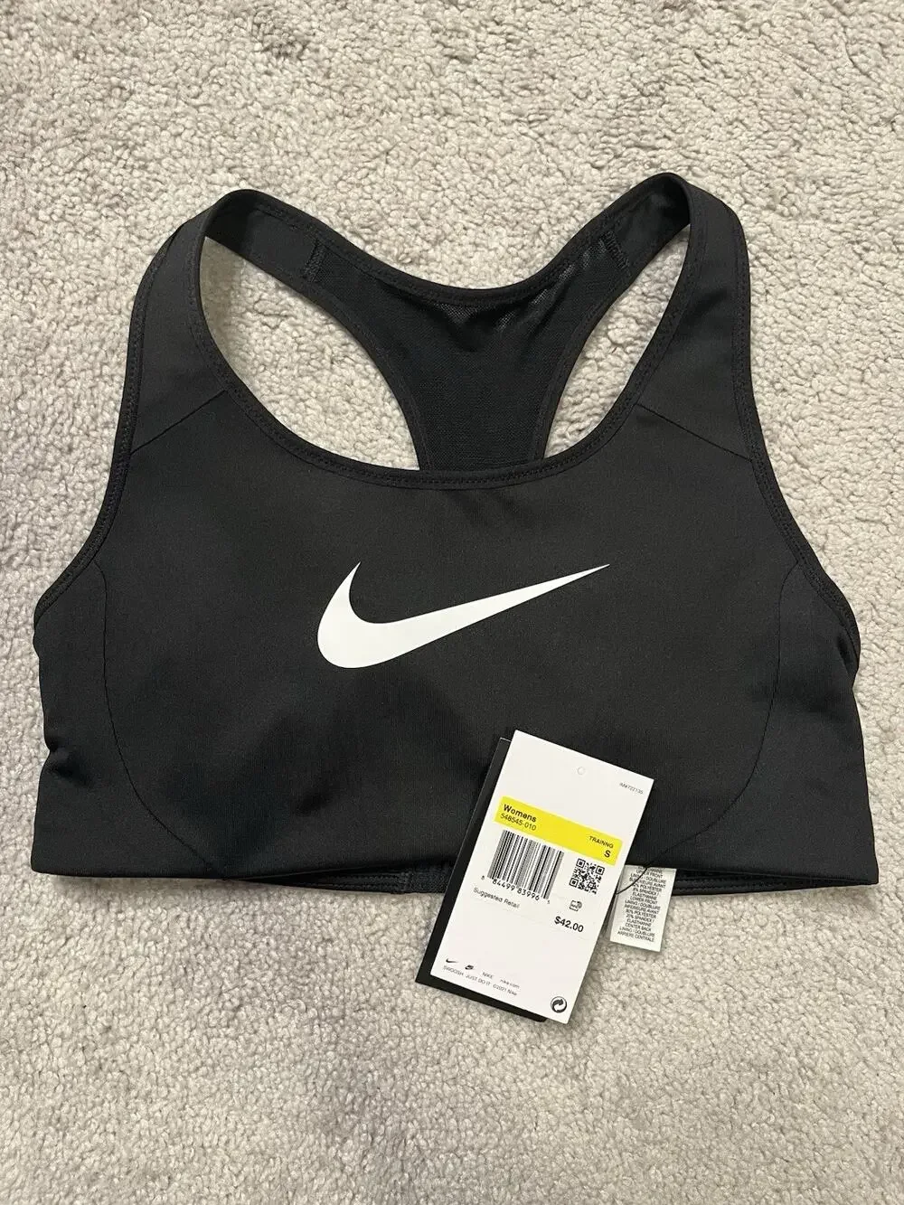 Nike Women’s Pro Victory Compression Sports Bra Black Size S 548545-010